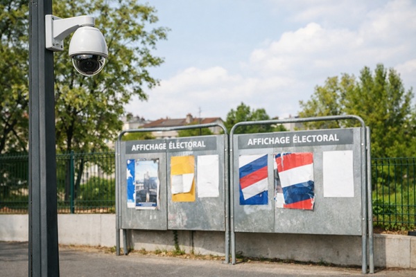 Affiches électorales et vidéoprotection