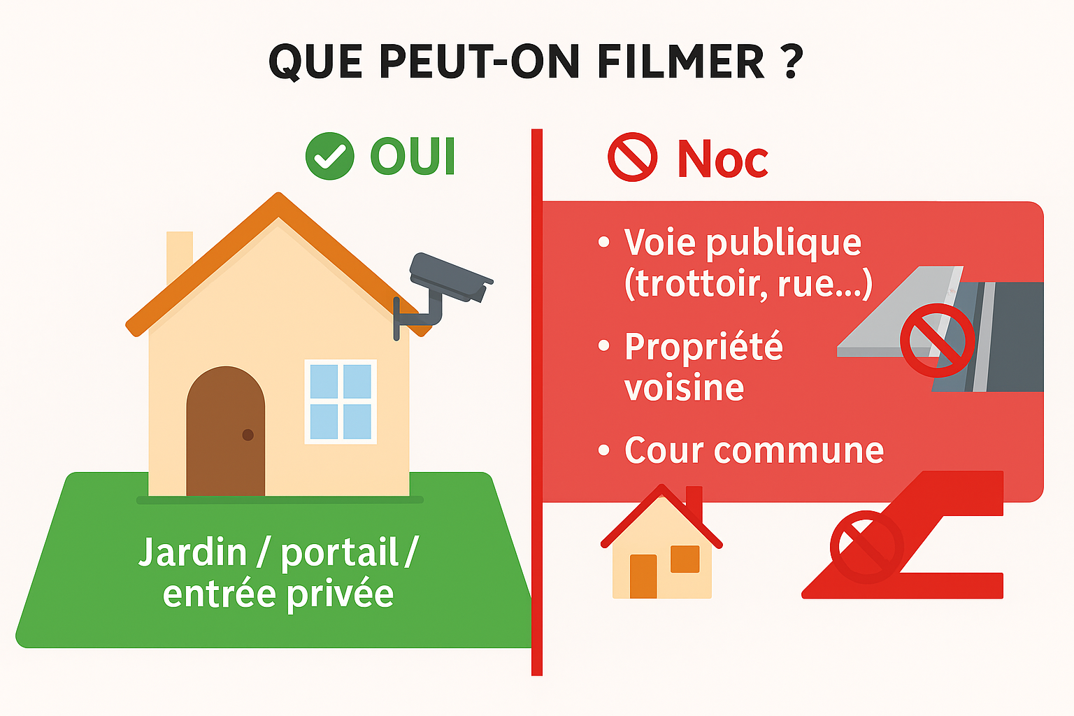 Vidéoprotection illégale : ce que les particuliers ignorent souvent