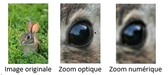 Zoom optique et numérique